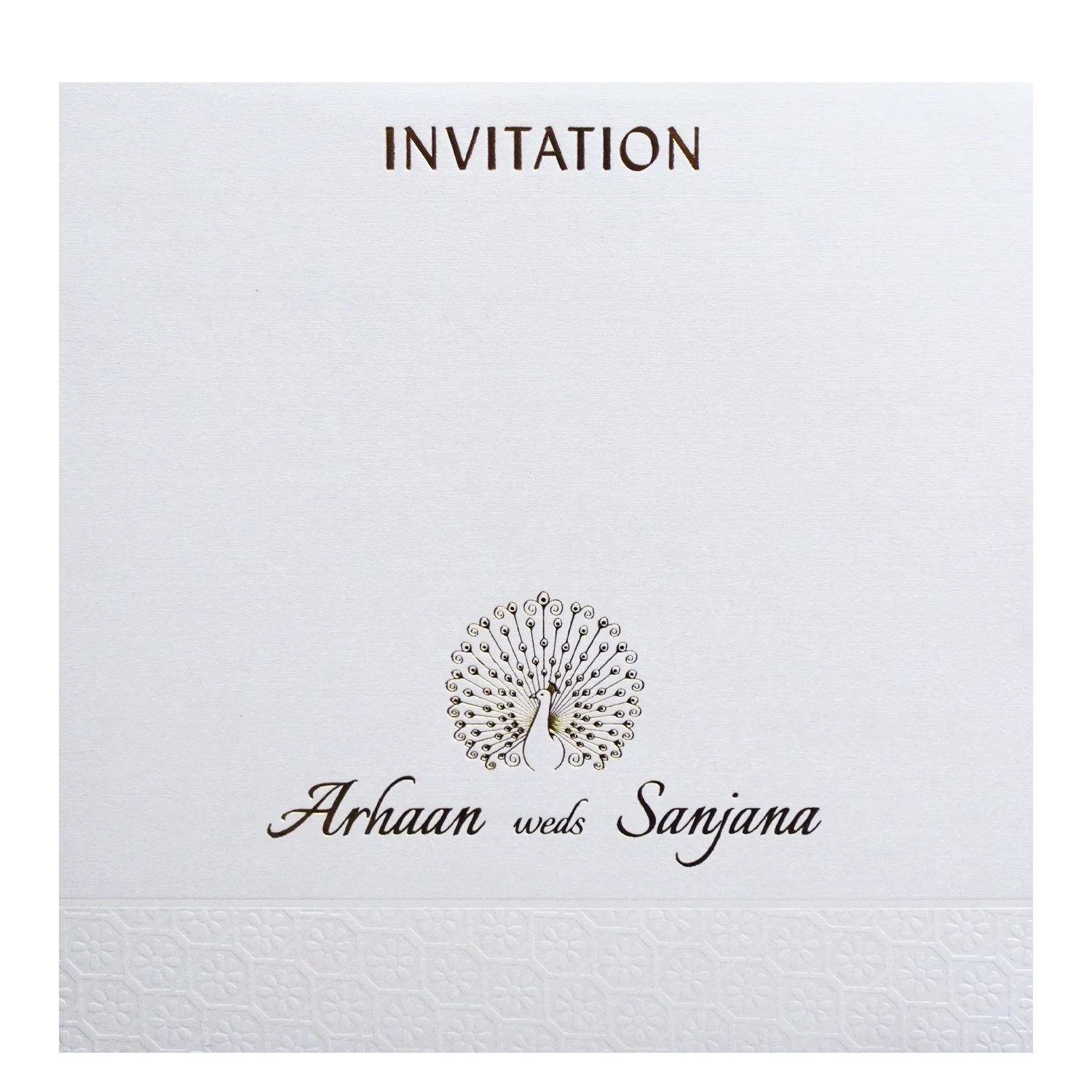 Creamy White Padded Invitation-KRC30582 - Image 4