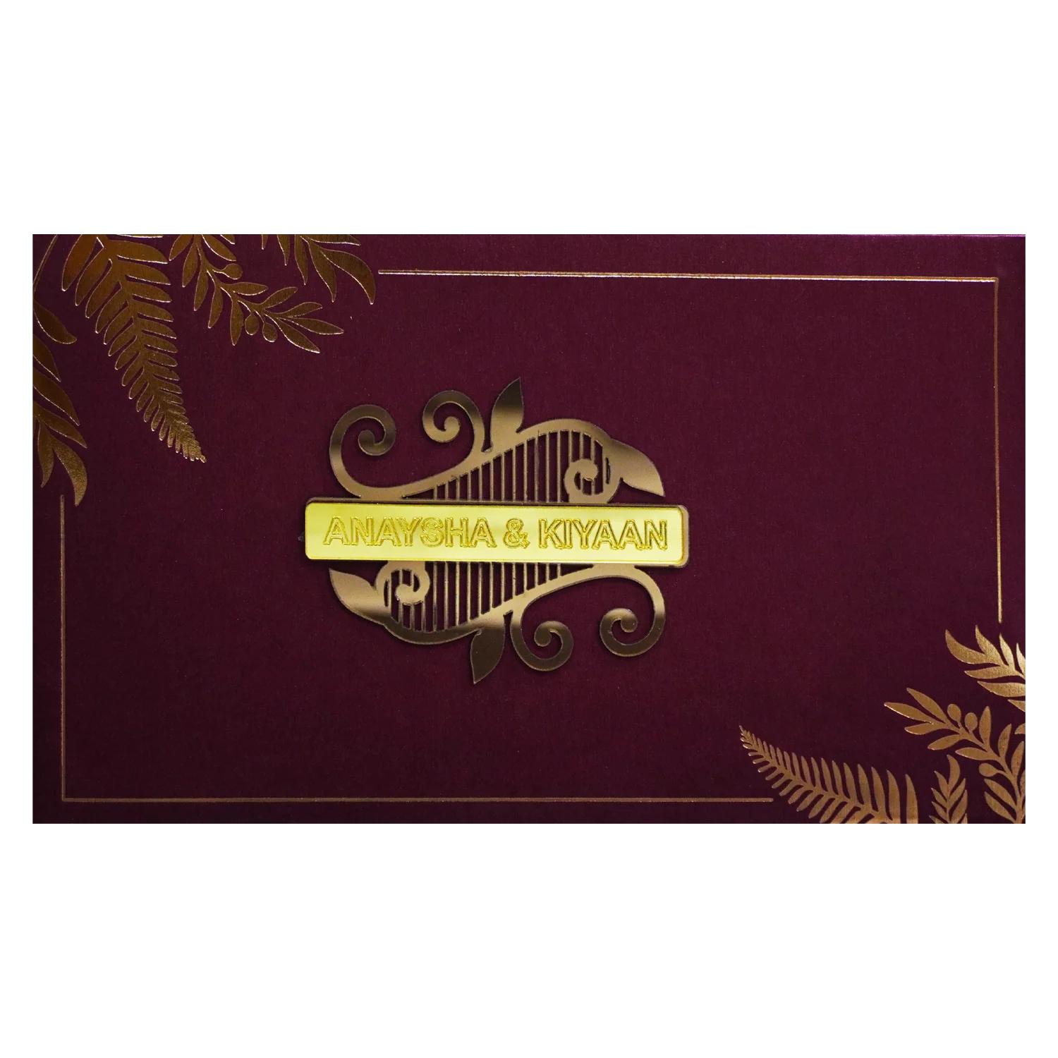 Dark Raspberry Luxury Wedding Box-KRC30570 - Image 3