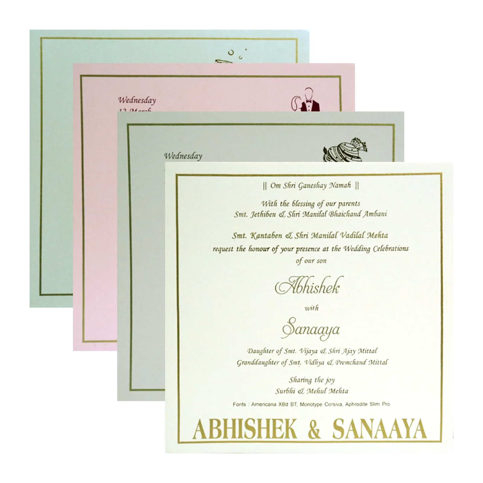 Dark Red Floral Box Wedding Card-KRC30712 - Image 5
