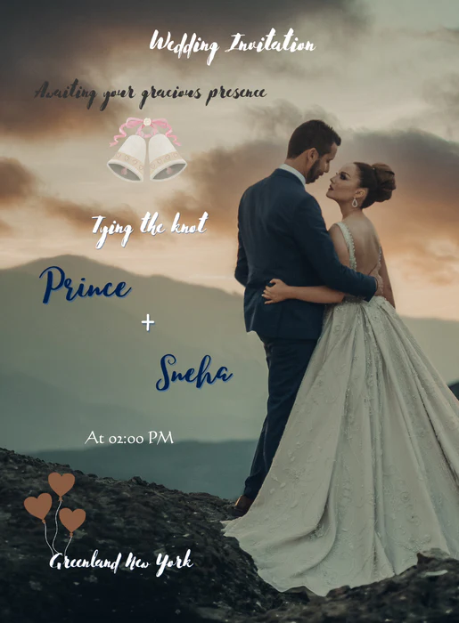 Dark Love Premium Wedding Invitation-AAPWI009 - Image 2