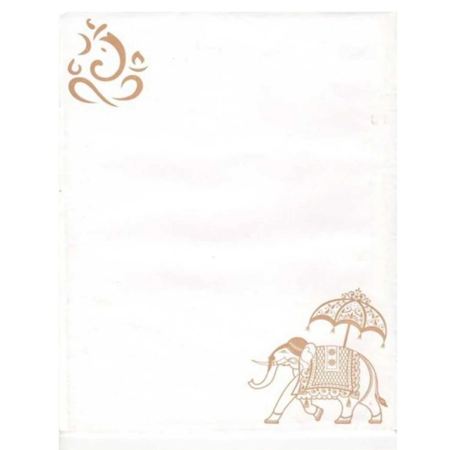 Red die cut Royal Elephant And Ganesha Style Wedding Card-KNCPC420 - Image 4