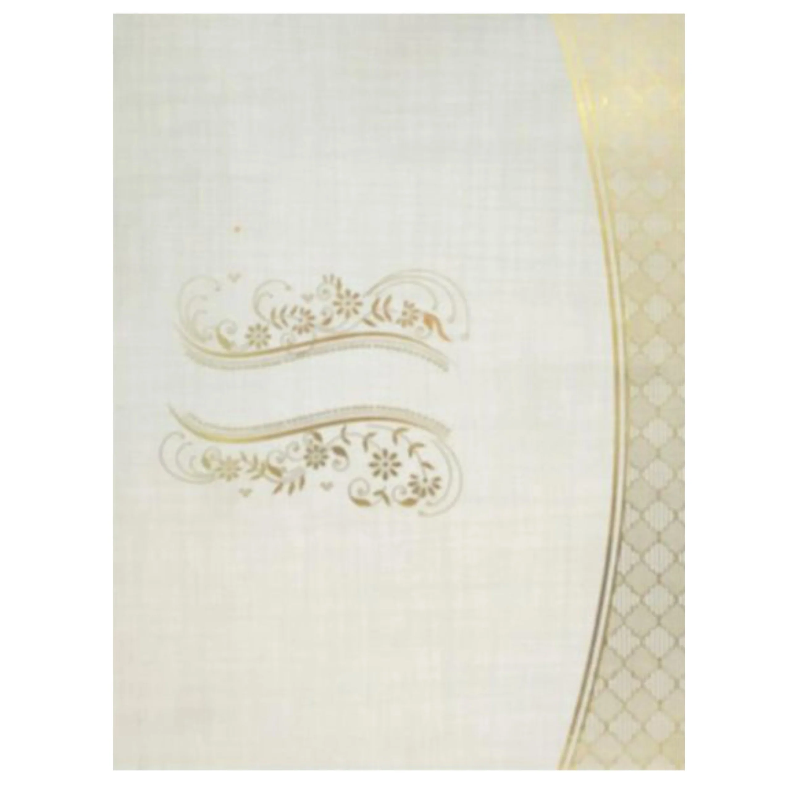 Grey Padded Gold Foiling Print Wedding Invitation Card-KNPS9502G - Image 3