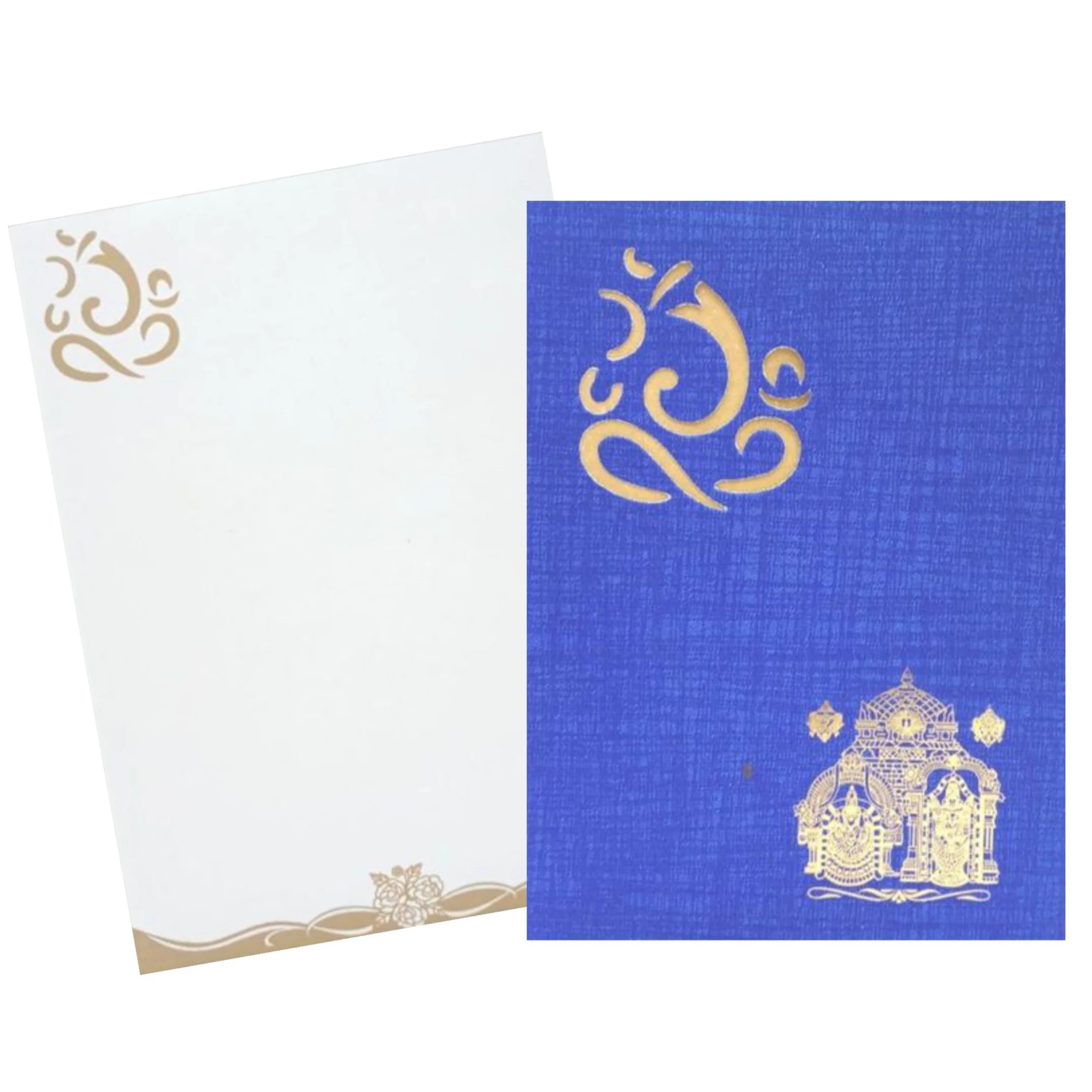 Blue Balaji Padmavathi With Die Cut Ganesha-KNCPC503 - Image 2