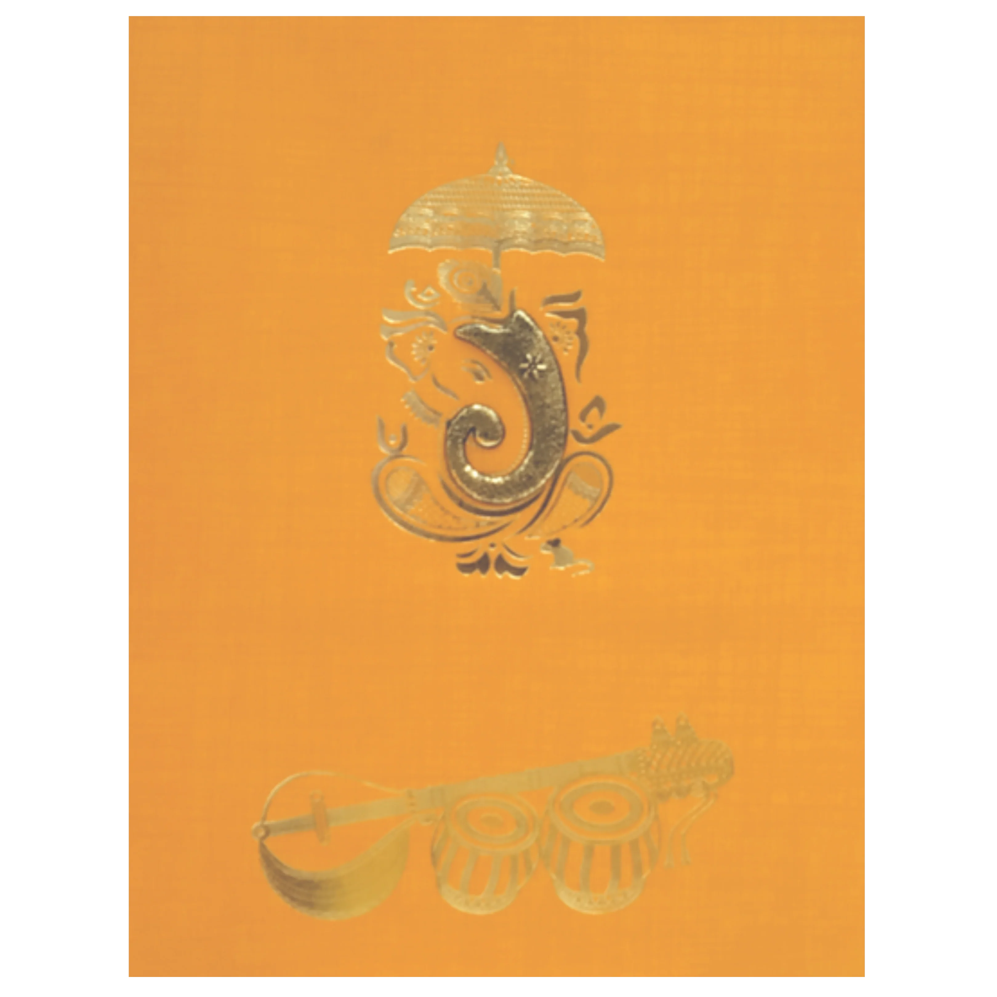 Orange Metallic Invitation Card-KNK50250 - Image 3