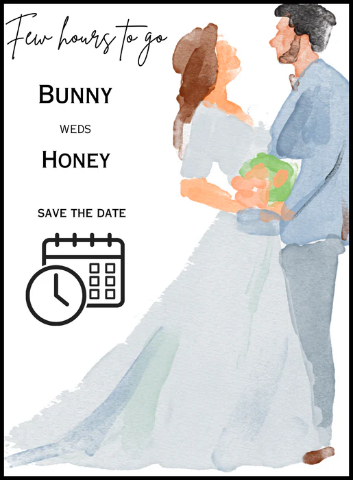 Emerald Couple Countdown Invitation-AACDI014 - Image 2