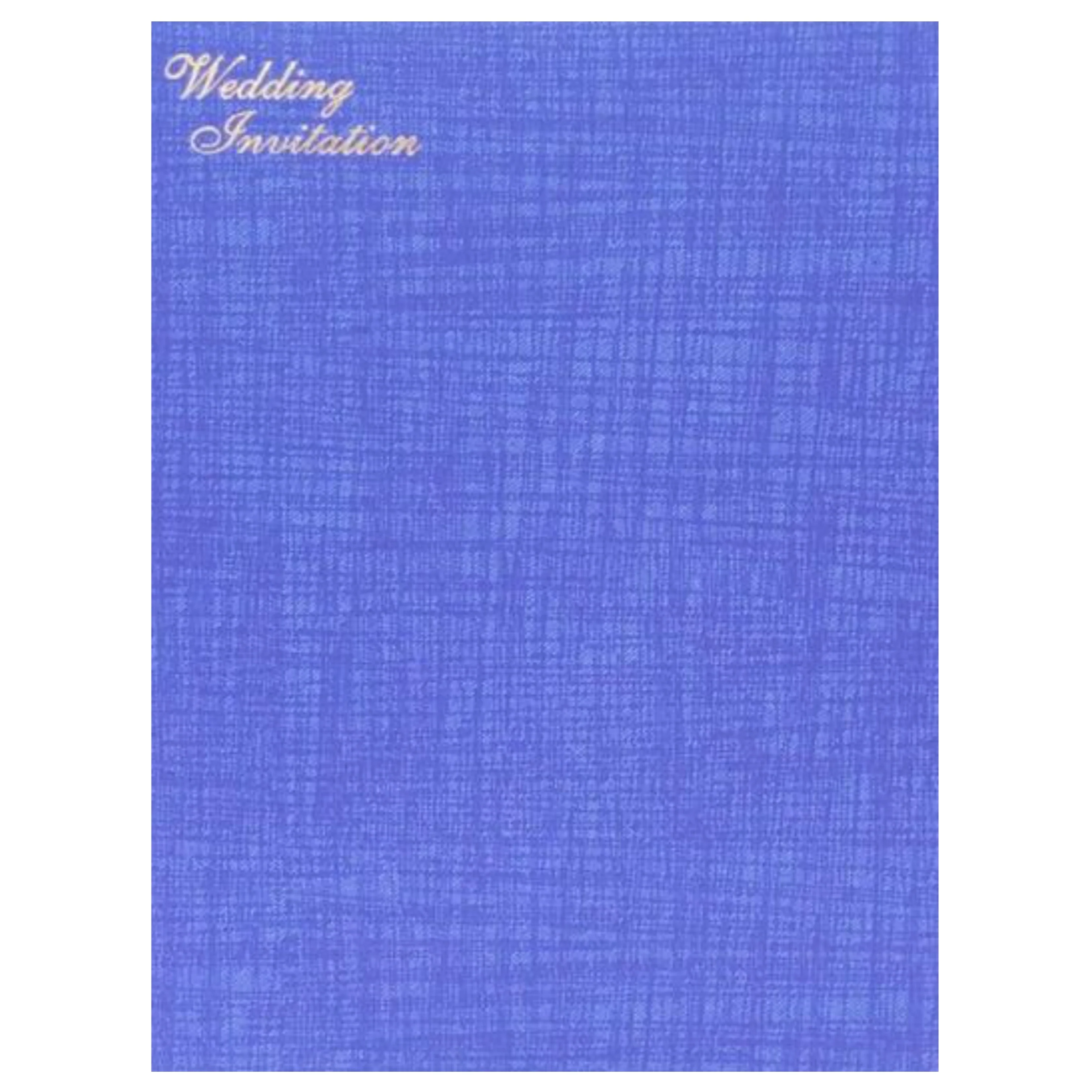 Blue Traditional Die Cut Wedding Invitation-KNCM19BI - Image 4