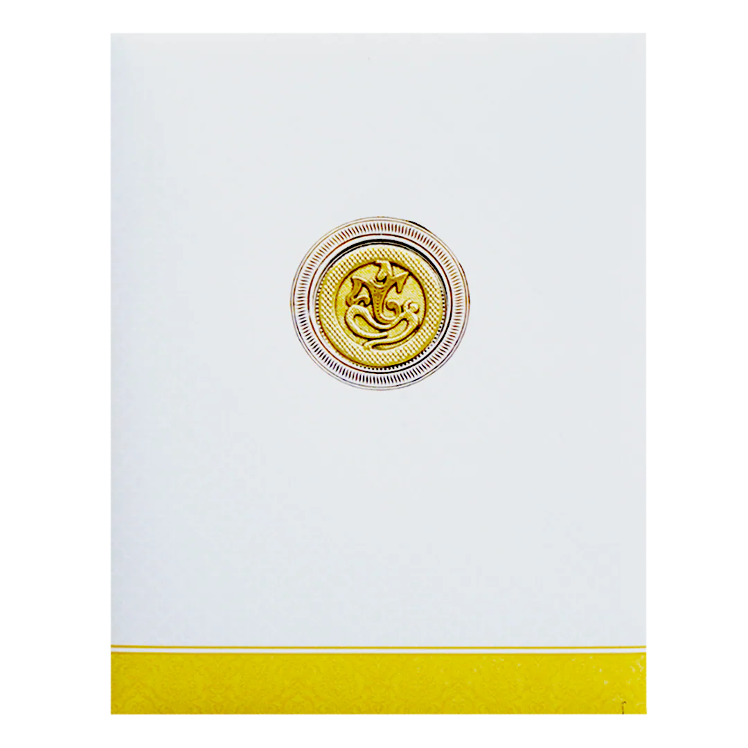 Gold and White God Inspired Wedding Card-KNK7079O - Image 4