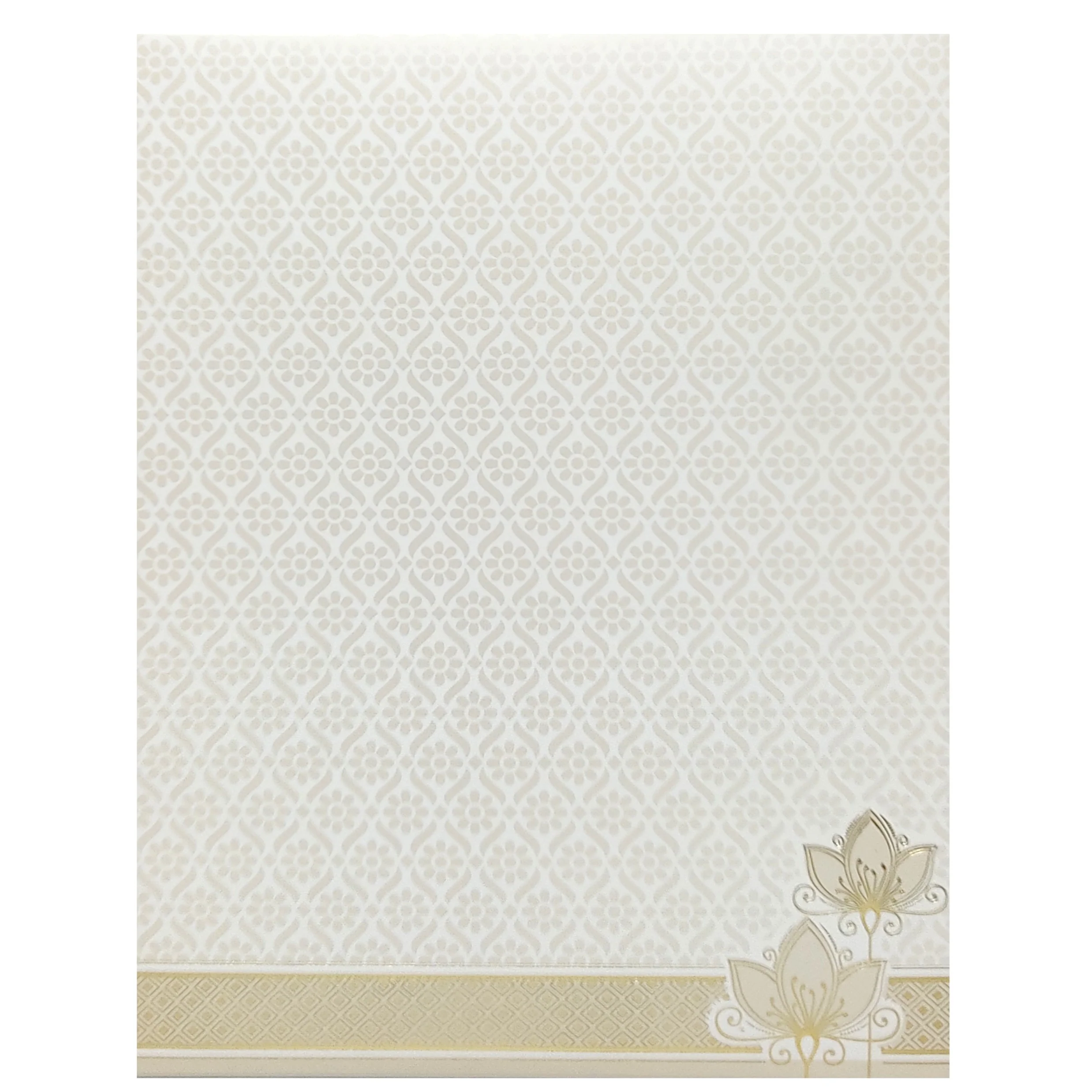 Gold Floral Invitation Card-KNK4101W - Image 4
