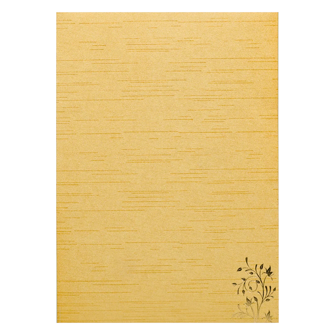 Gold Foiled Floral Wedding Card-KNT2701GL - Image 4