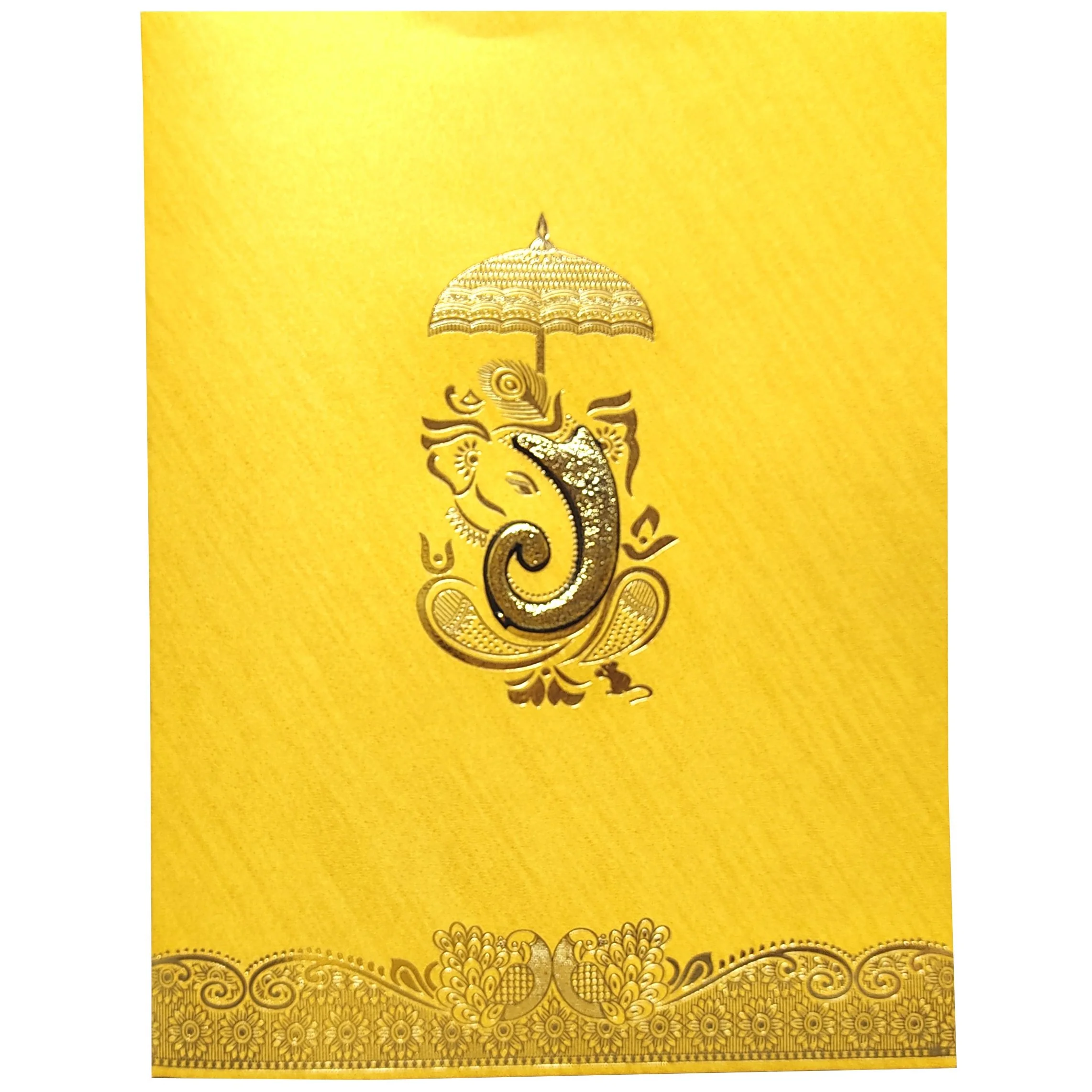Gold Metallic Gold Foiling With Ganesha Sticker-KNK50163 - Image 3
