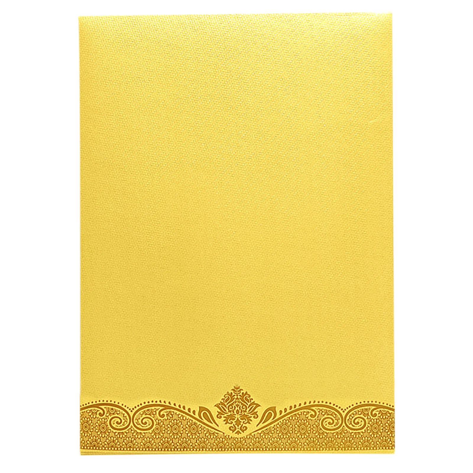 Gold Ganesha Wedding Invitation Card-KNKTG024 - Image 4
