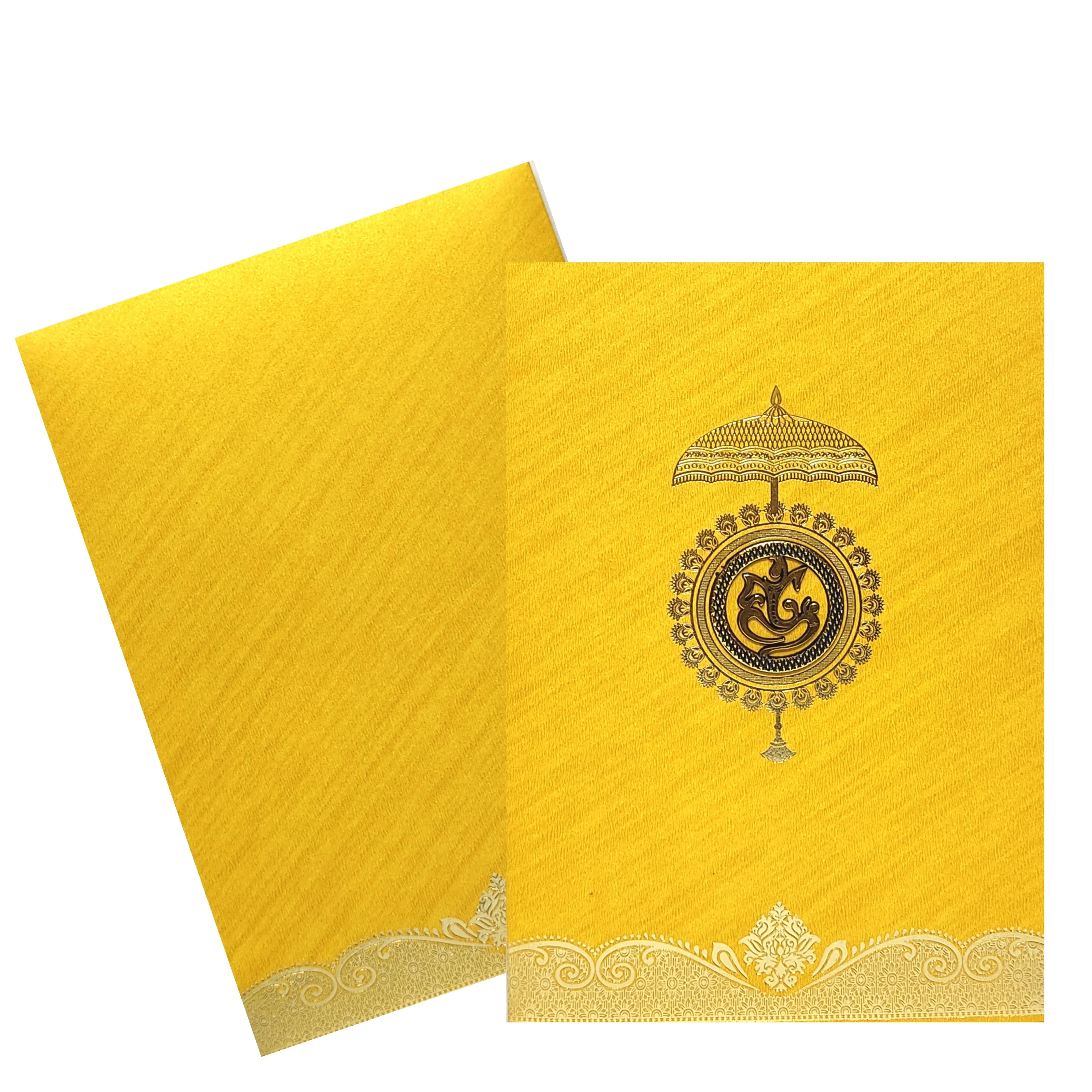 Gold Wedding Invitation Card-KNCM24GG - Image 2