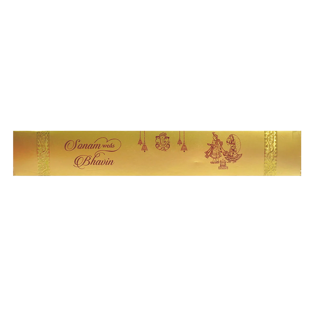 Blue Scroll Wedding Invitation.-KJTS0028 - Image 4