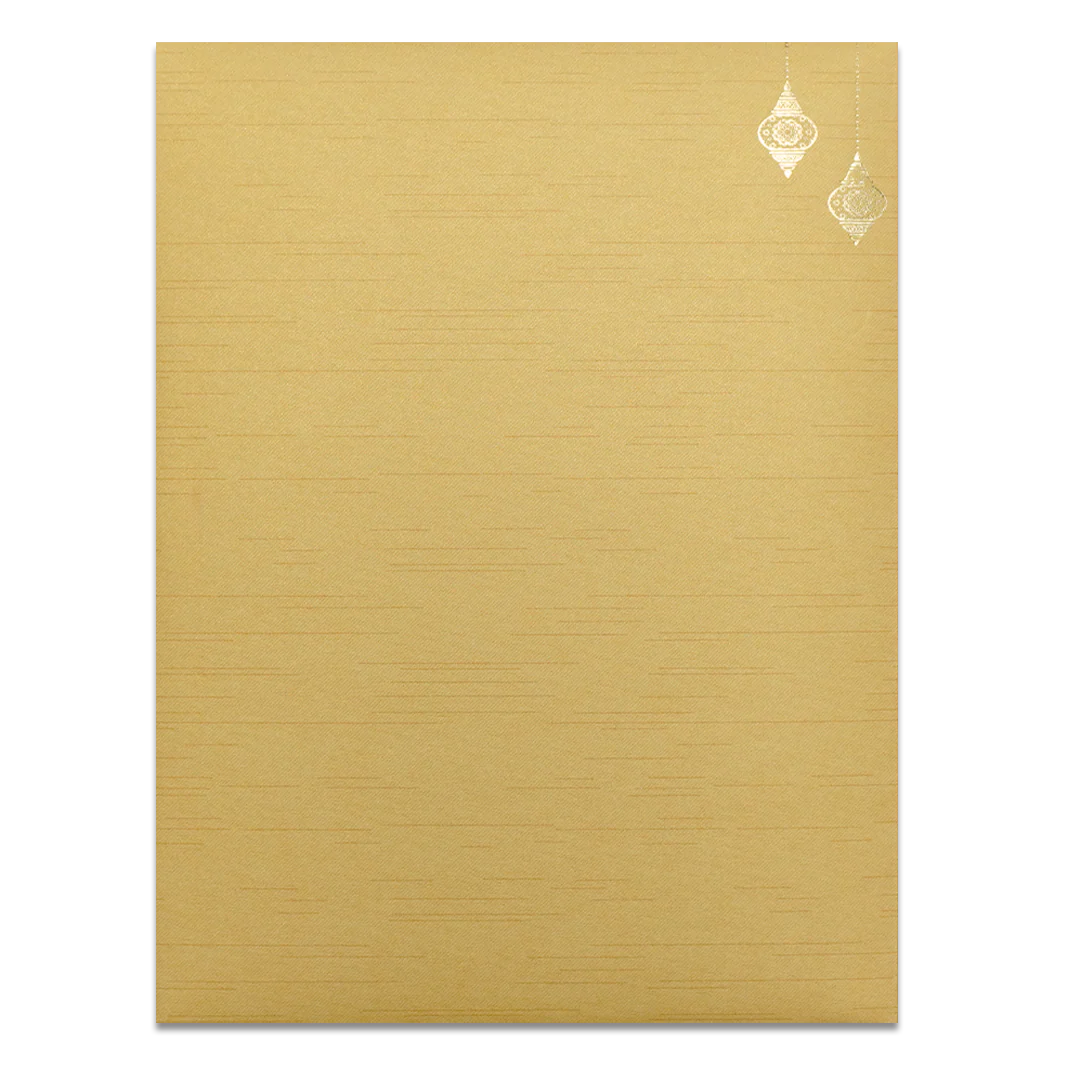 Golden Royal Elephant Arch Wedding Card-KNRM7083G - Image 4