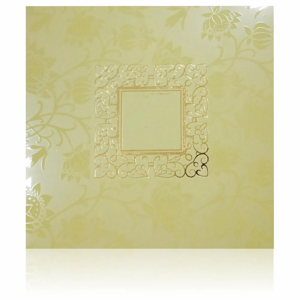 Gorgeous Green Shading With Blossom Theme Wedding Card - KND8002G - Image 3