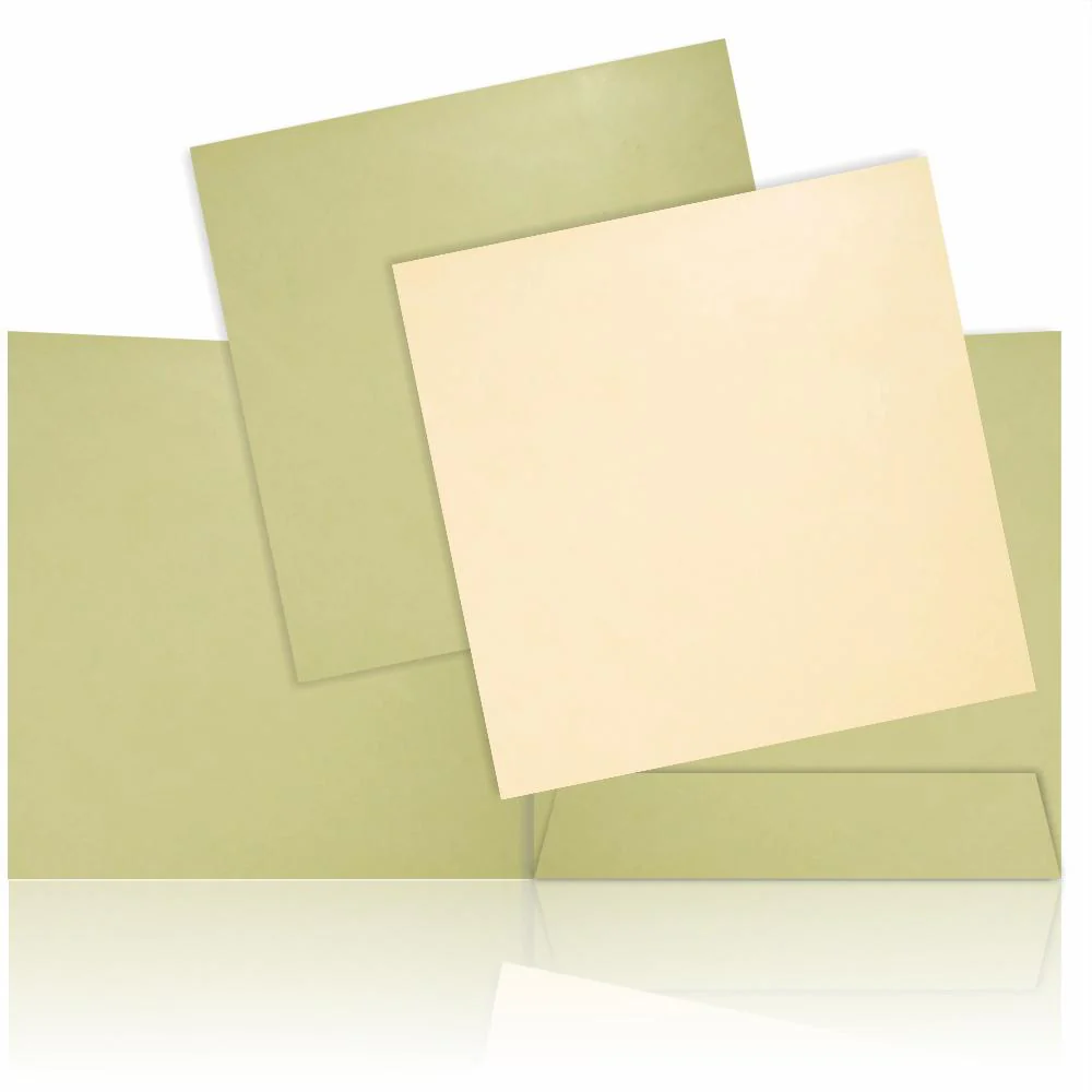 Gorgeous Green Shading With Blossom Theme Wedding Card - KND8002G - Image 5