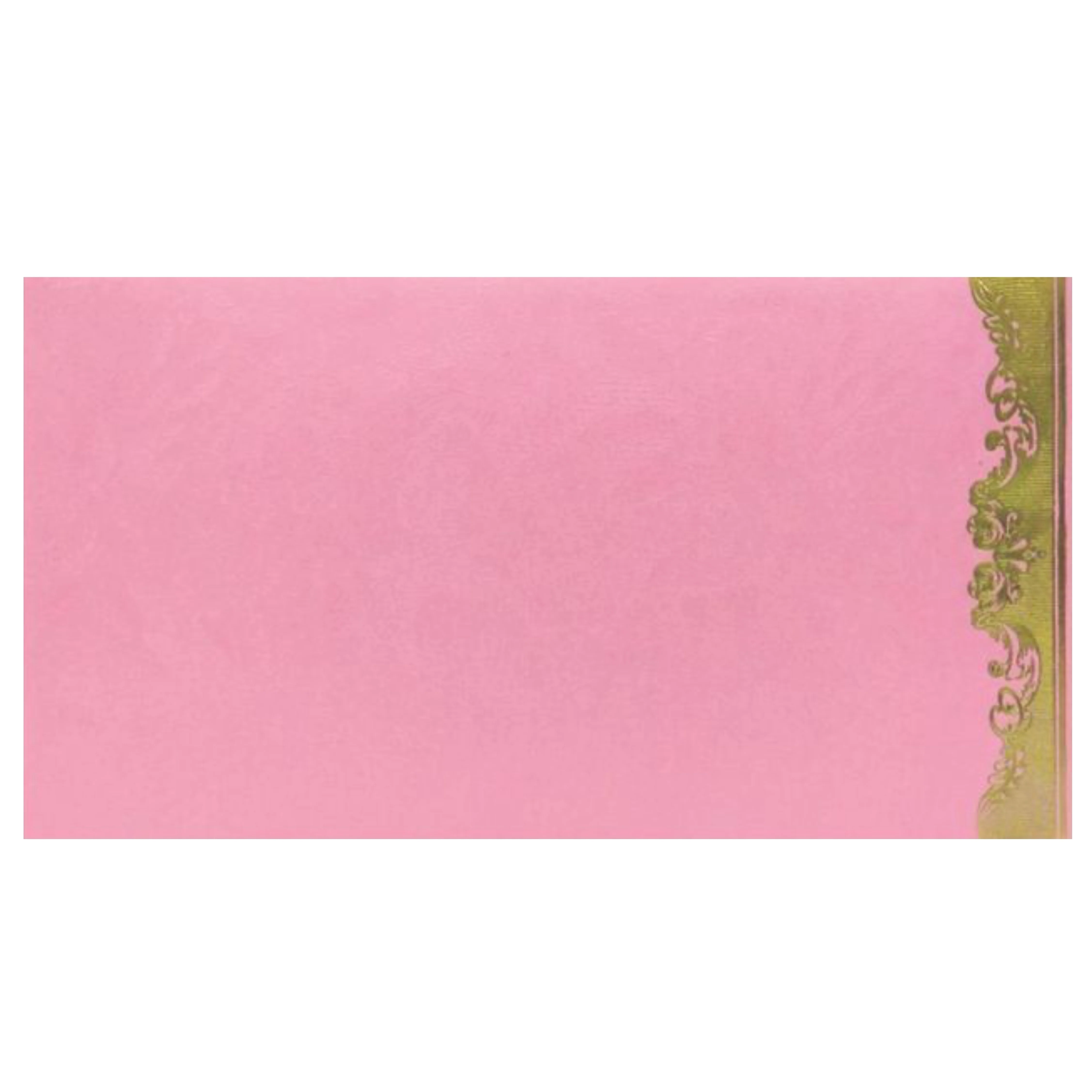 Gorgeous Pink Shading With Gold Foiling Wedding Card-KNK4745 - Image 4