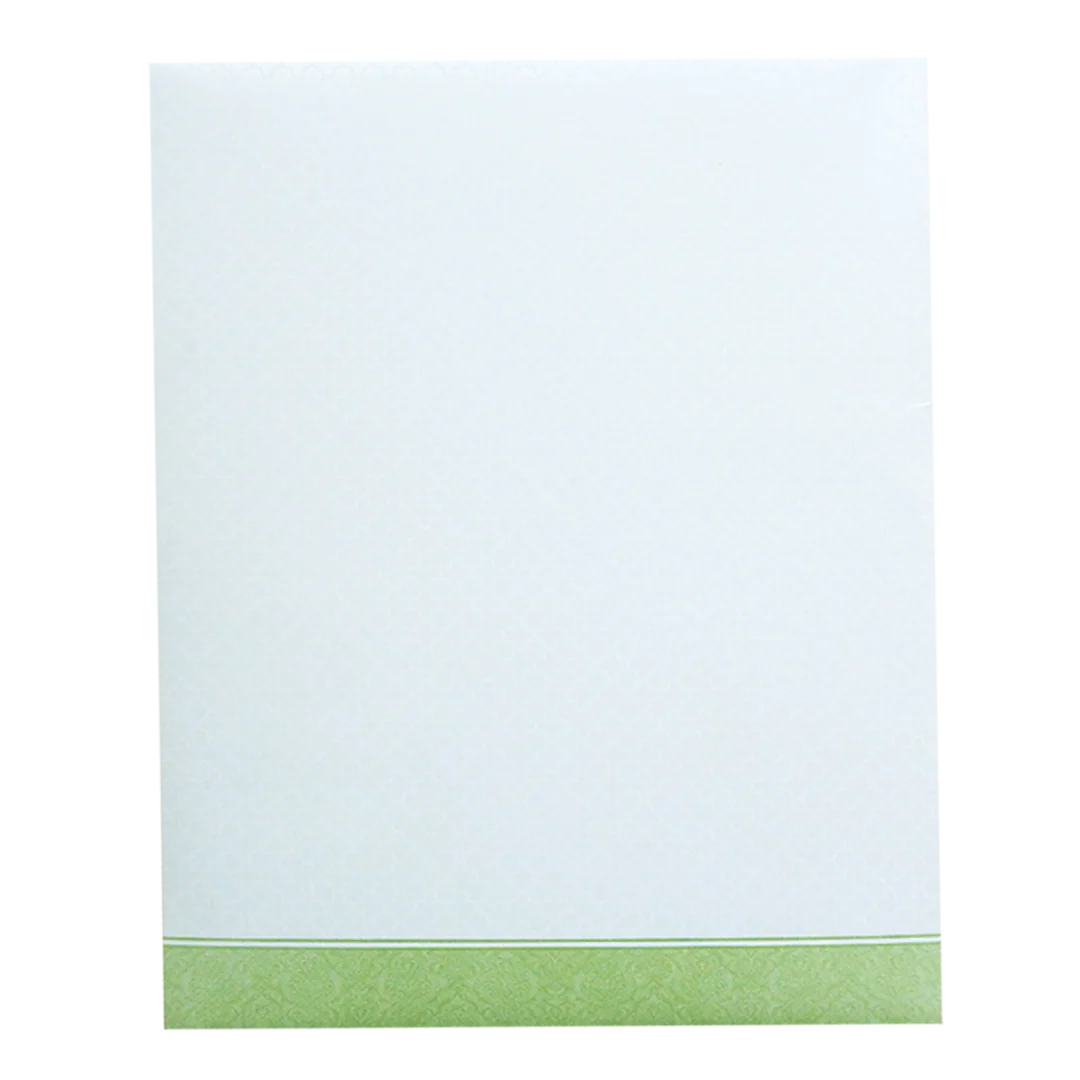 Green and White Bhaarat Wedding Card-KNJS2089G - Image 4