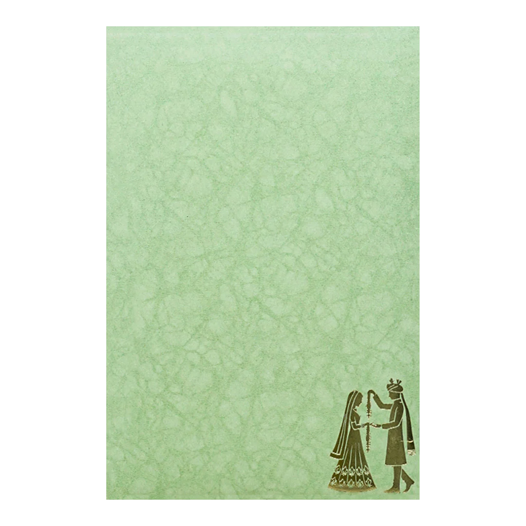Green Door Style Bride Groom Wedding Card-KNK3602GN - Image 4