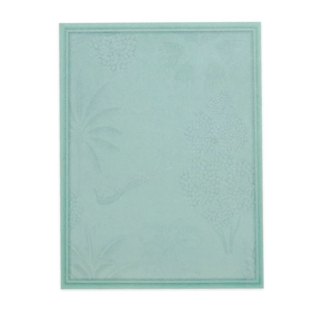 Green Laser-Cut Floral Bride Groom Wedding Card-KNKQ8306 - Image 4