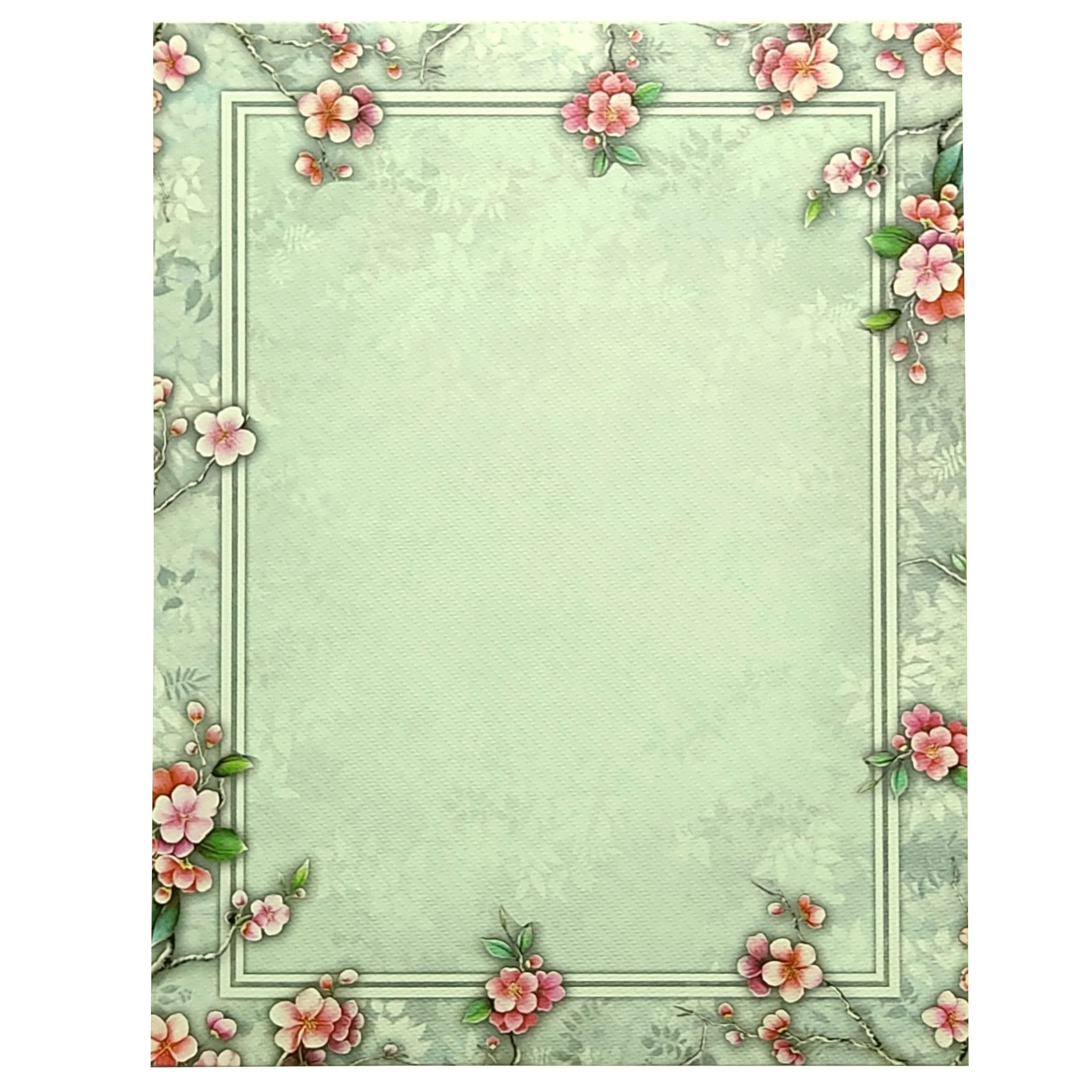 Green Floral Nameplate Invitation Card-KNKN6304 - Image 4