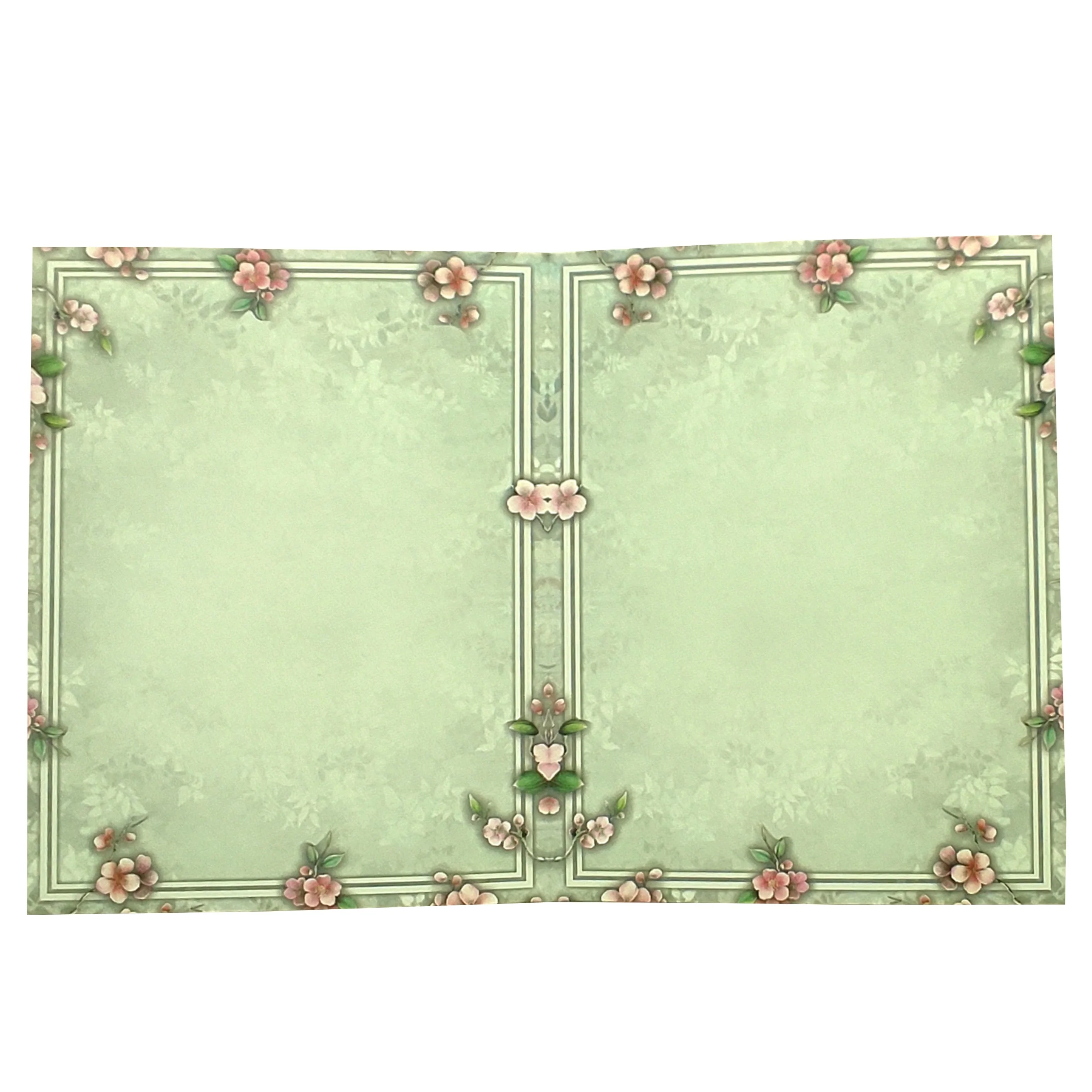Green Floral Nameplate Invitation Card-KNKN6304 - Image 5