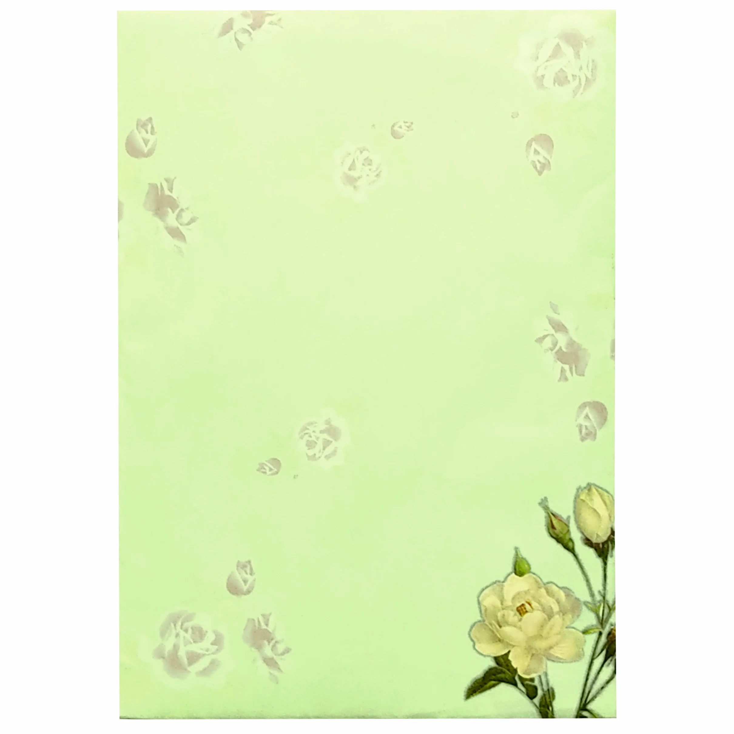 Green Rose Floral Wedding Card-KNPP682G - Image 4