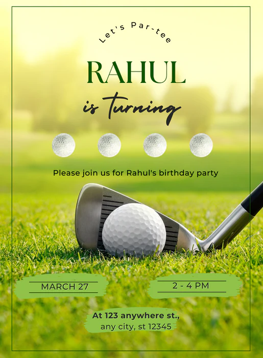 Greens Emerald golf Invitation-AAGLF004 - Image 2