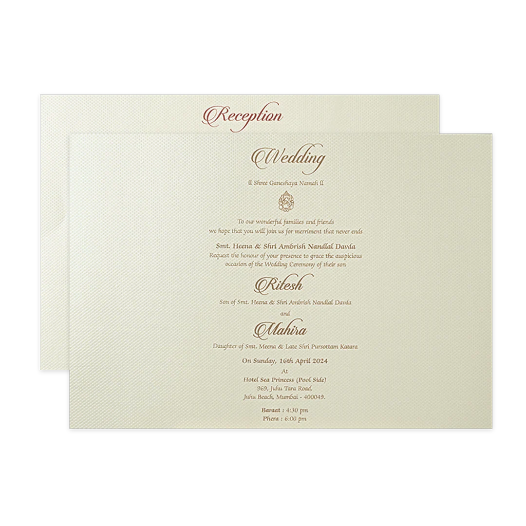 Grey Floral Gatefold Padded Wedding Card-KMMWD1165 - Image 5