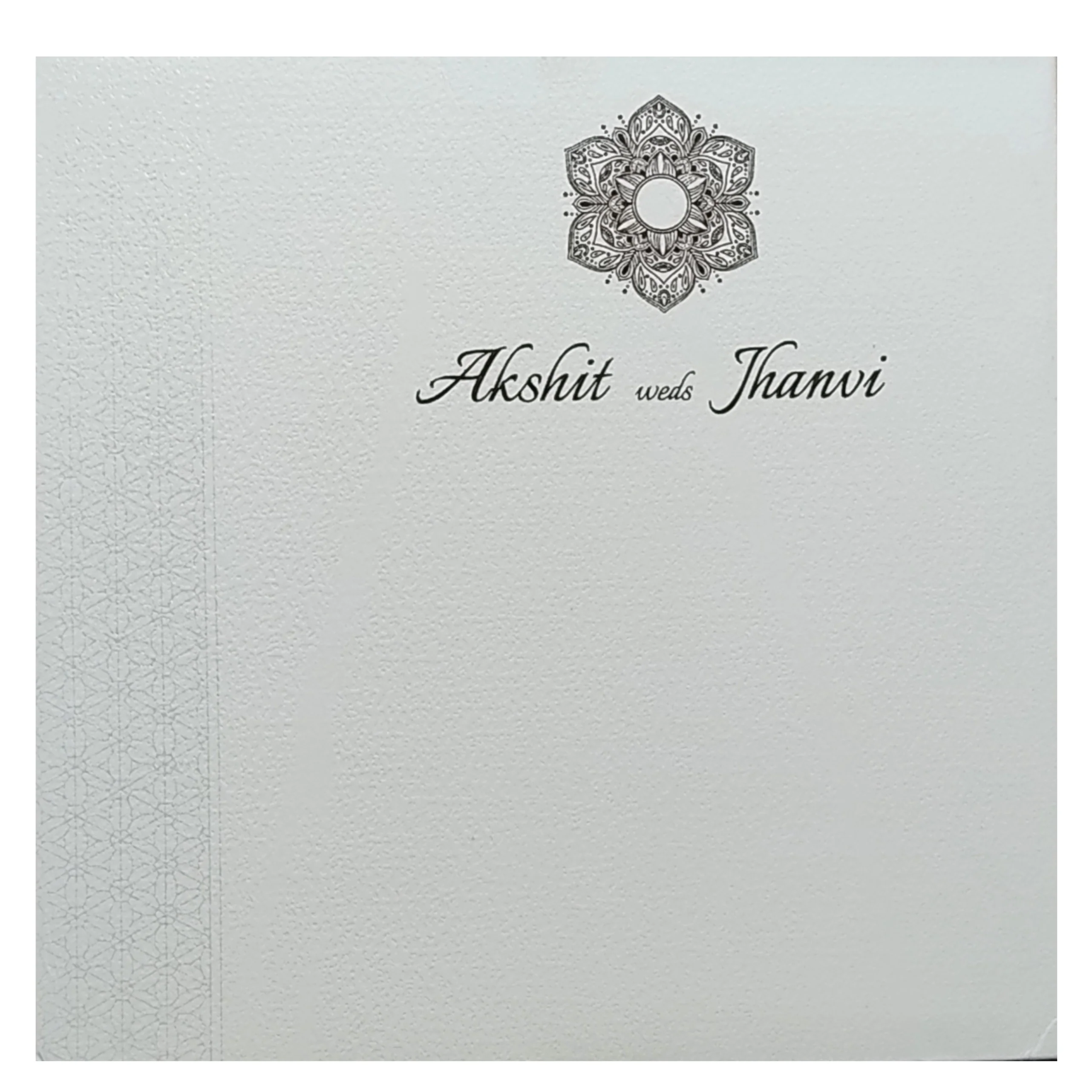 Grey Floral Invitation Card-KRC29080 - Image 4