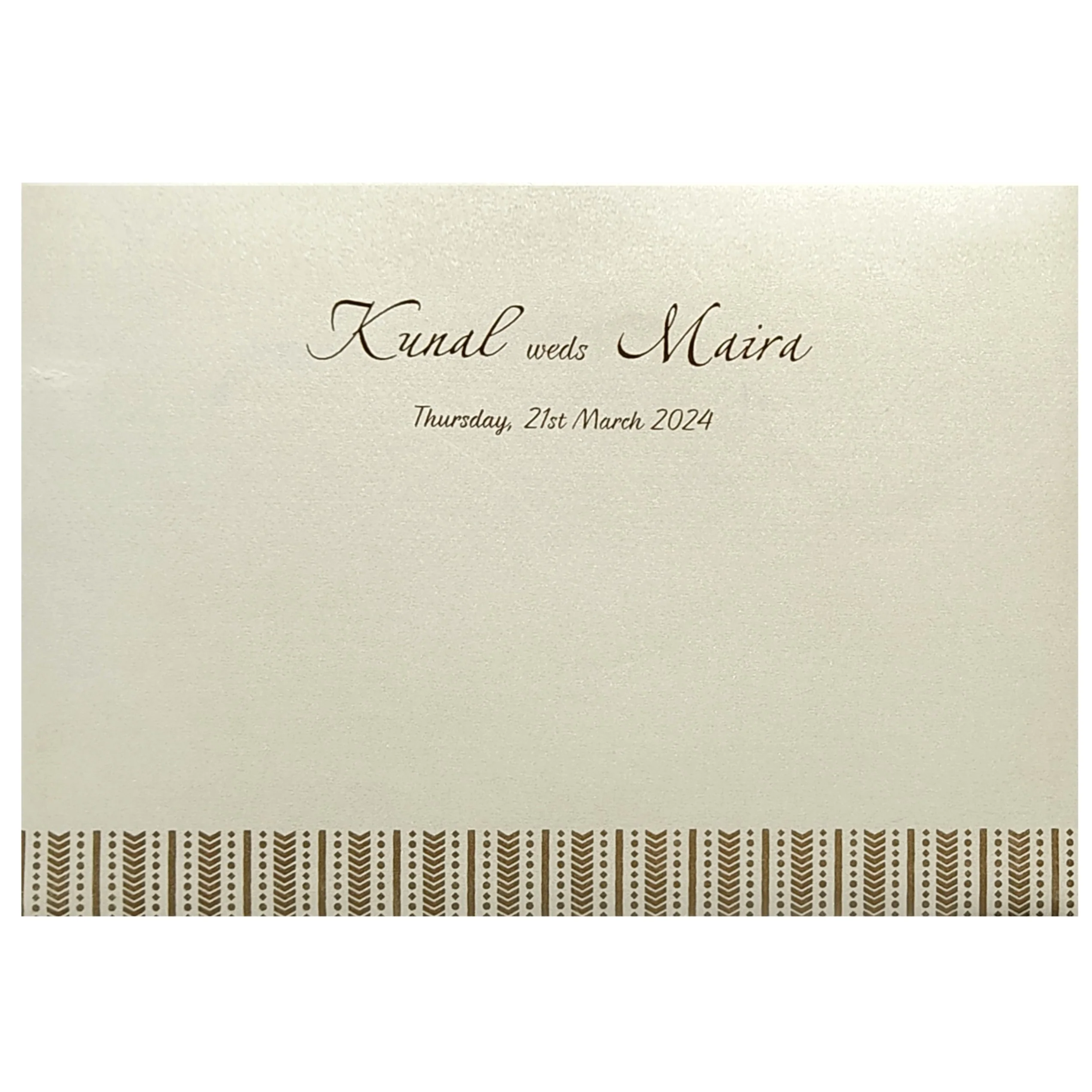 Grey Gold Design Invitation Card-KRC29541 - Image 3