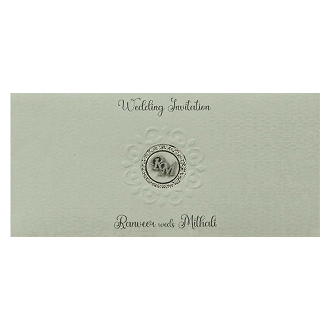 Grey Mandala Wedding Card-KSI64880 - Image 4