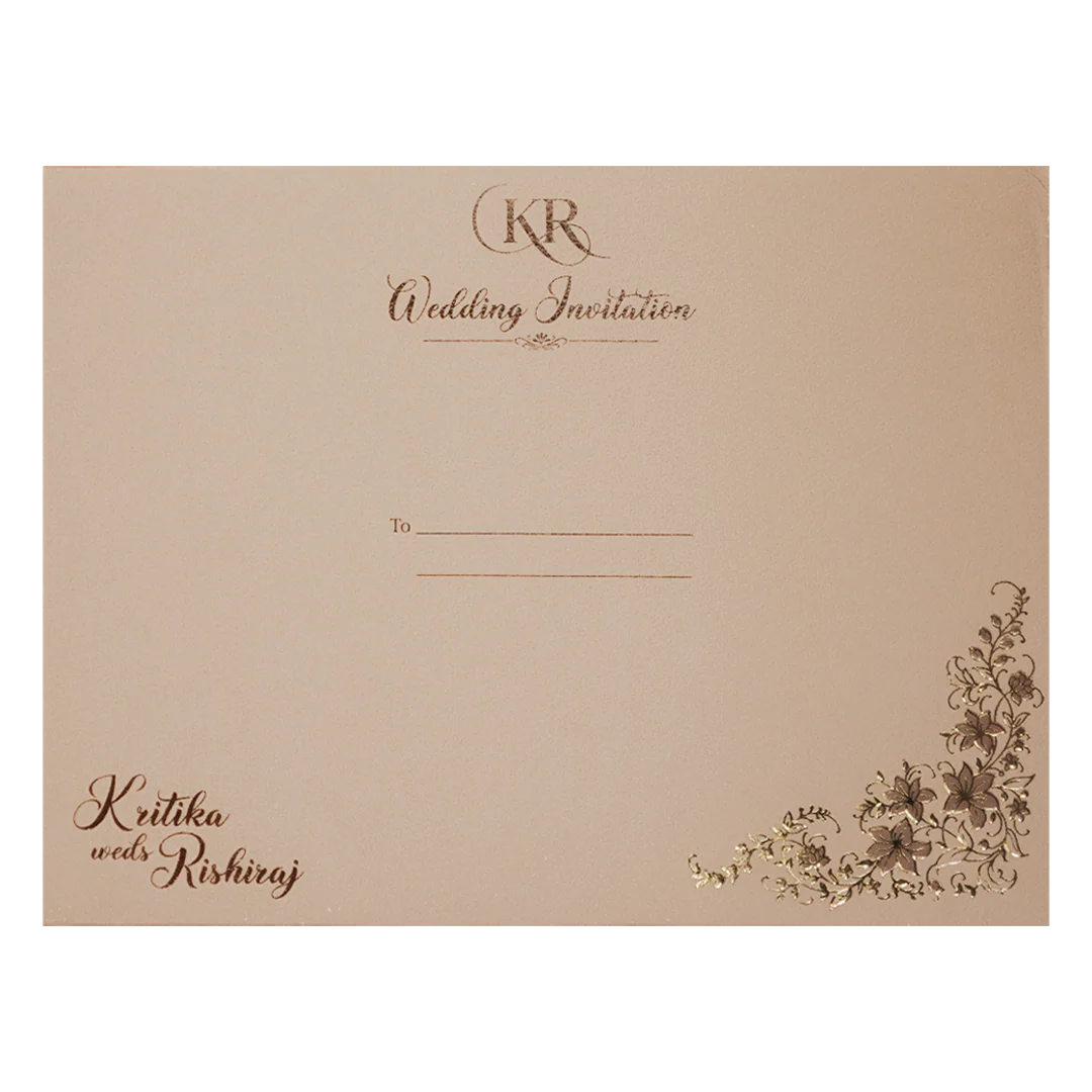 Pink Floral Padded Wedding Card-KSI64260 - Image 4