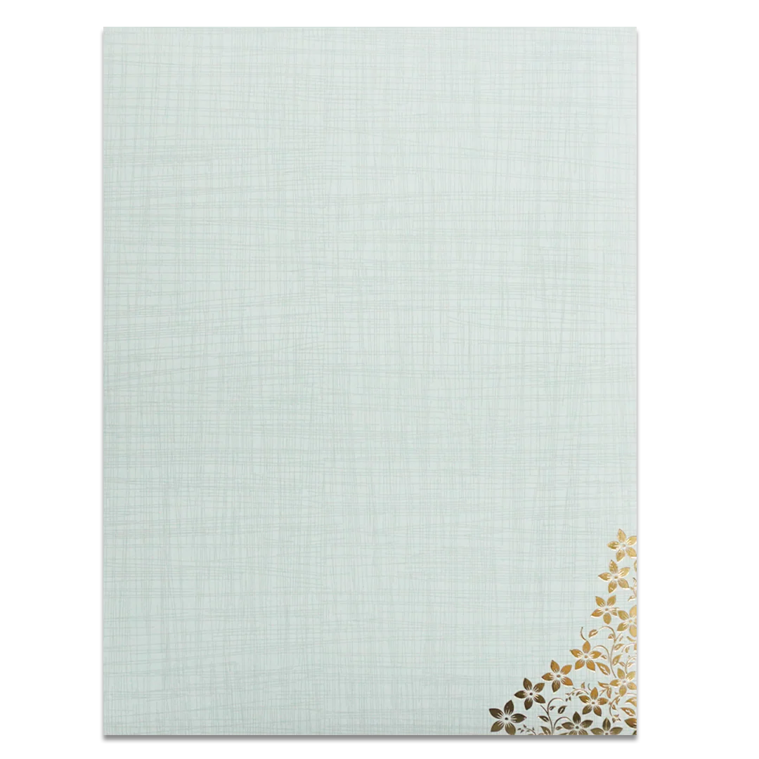 Grey Ganesha Floral Designer Wedding Card-KNK7082G - Image 4