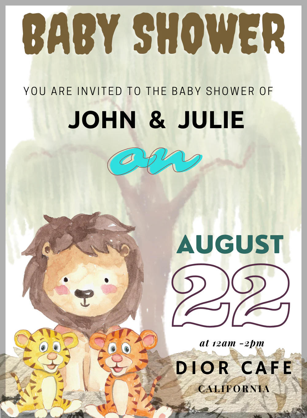 Grey Drawing Baby Shower-AABSW005