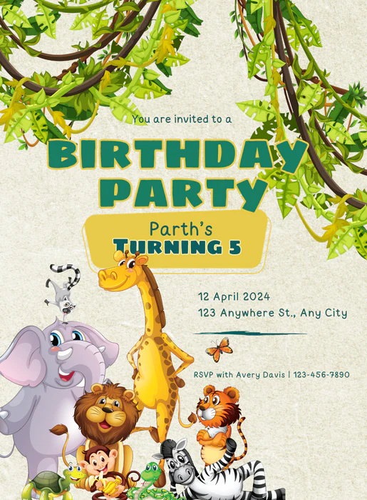 Grey Jungle Animals-AAANI012 - Image 2