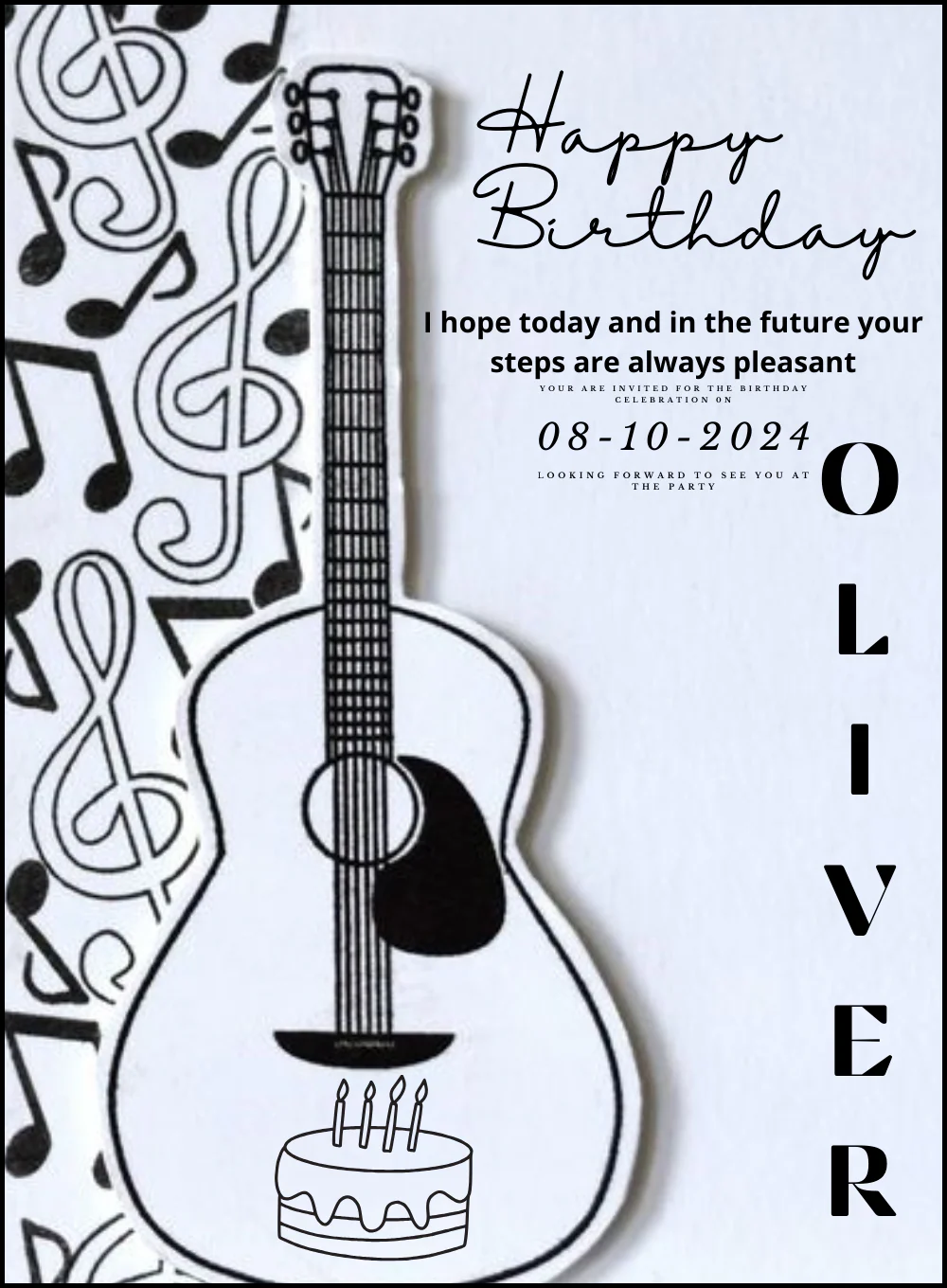Guitar Rocking Birthday cards for him-AABCH007