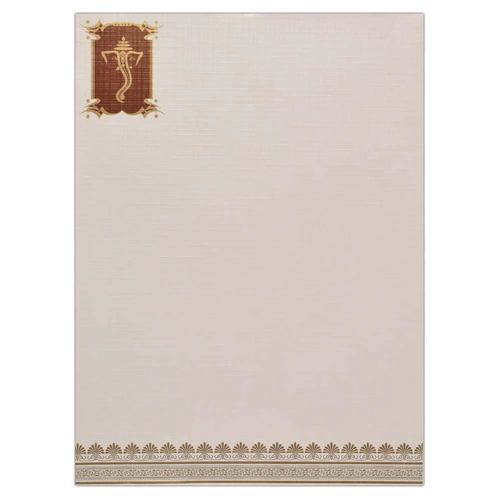 Invitation Card - Attractive Ganesha Wedding Invite-KNK1884 - Image 3