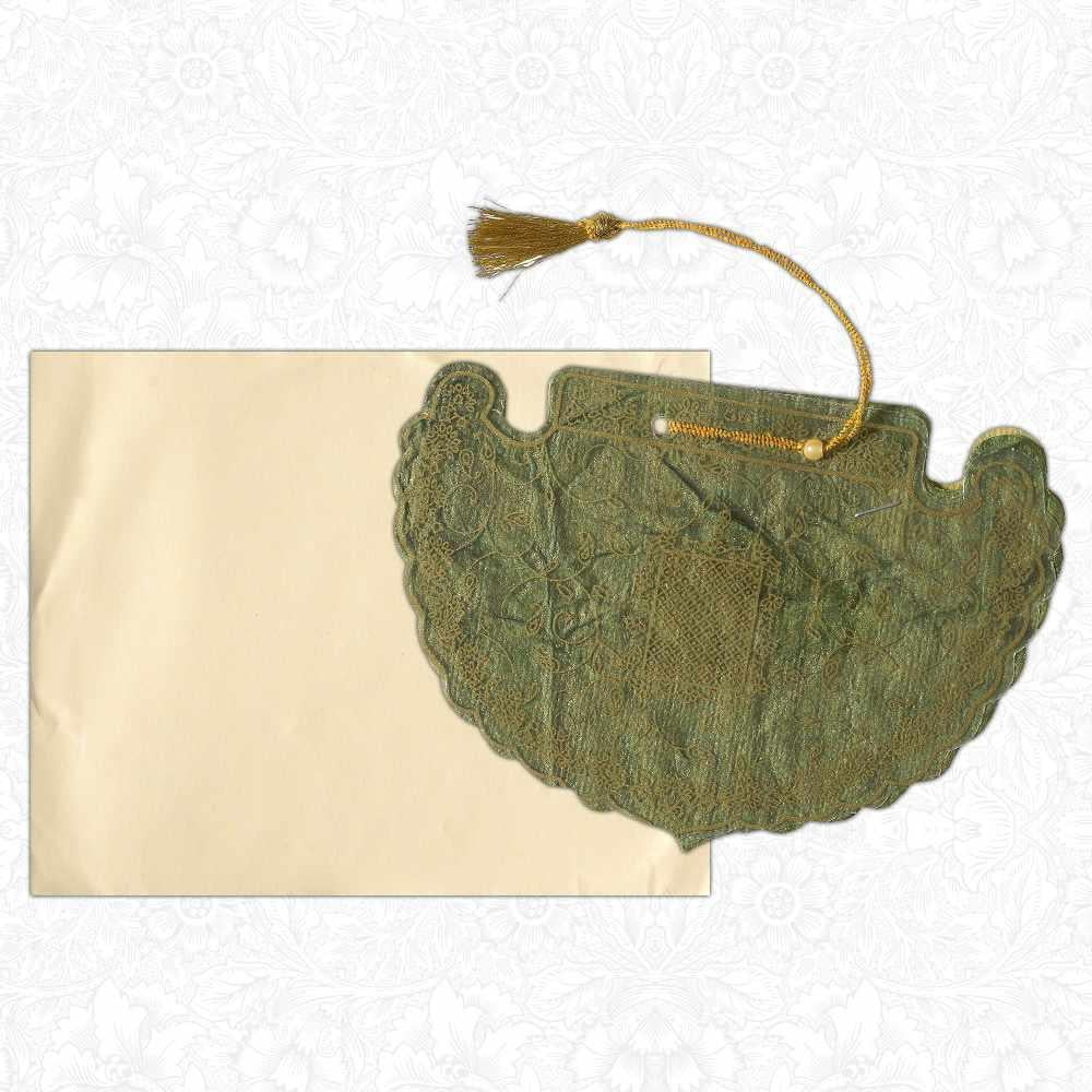 Invitation Card - Designer Hand-Fan Invitation Card-KNK3544