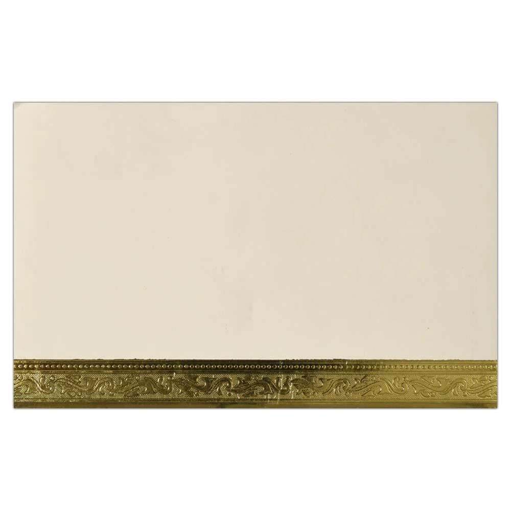 Invitation Card - Divine Creation Ganesha Card in Brown and Gold-KNK2250 - Image 3