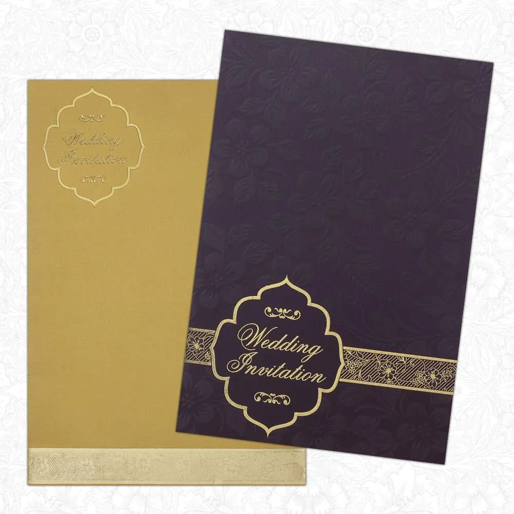 Invitation Card - Elegant Floral Wedding Invitation Cards-KNK3437