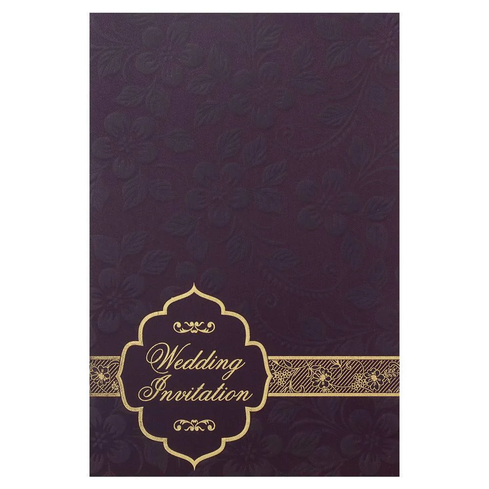 Invitation Card - Elegant Floral Wedding Invitation Cards-KNK3437 - Image 2