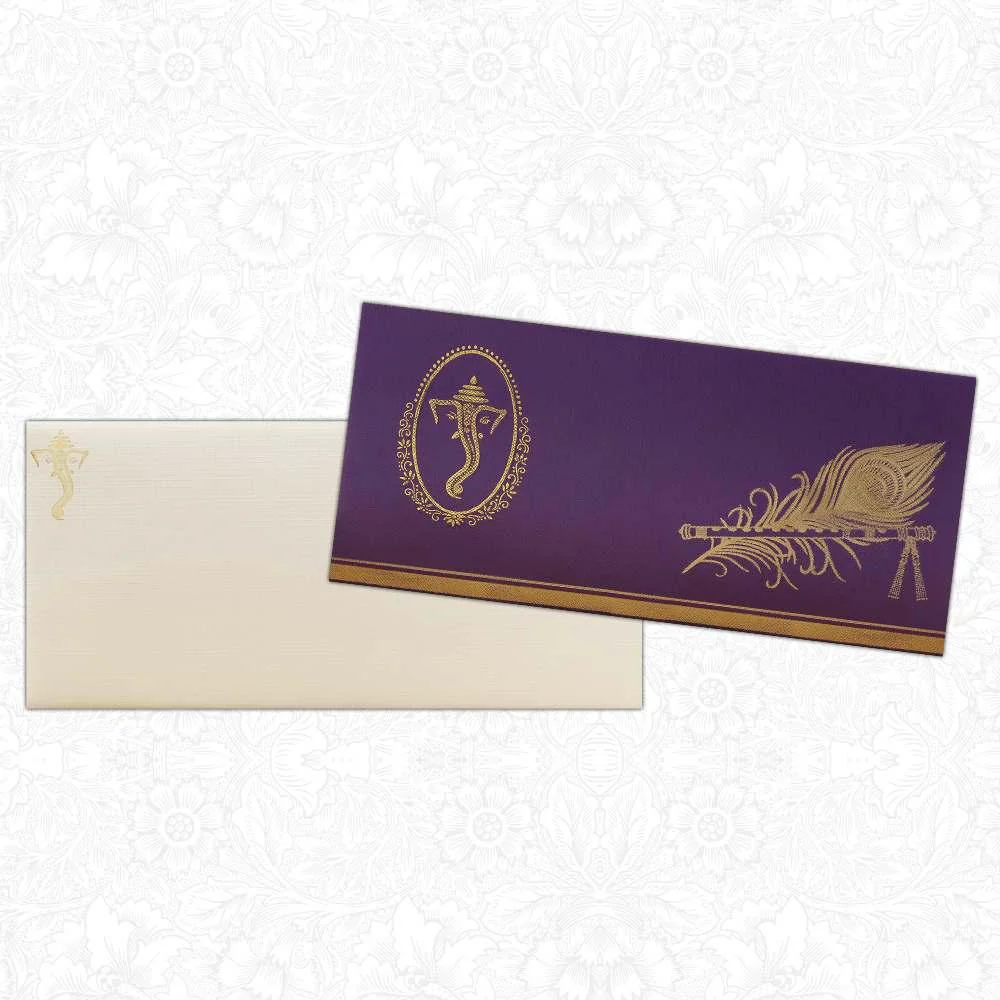 Violet Personal Invitation Card-KNK1562