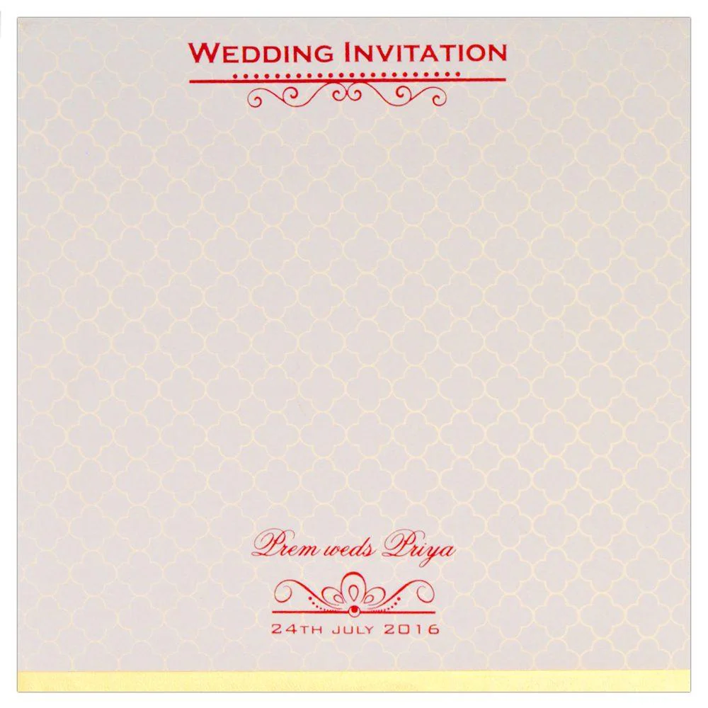 Red Invitation Card-KNK3700 - Image 4