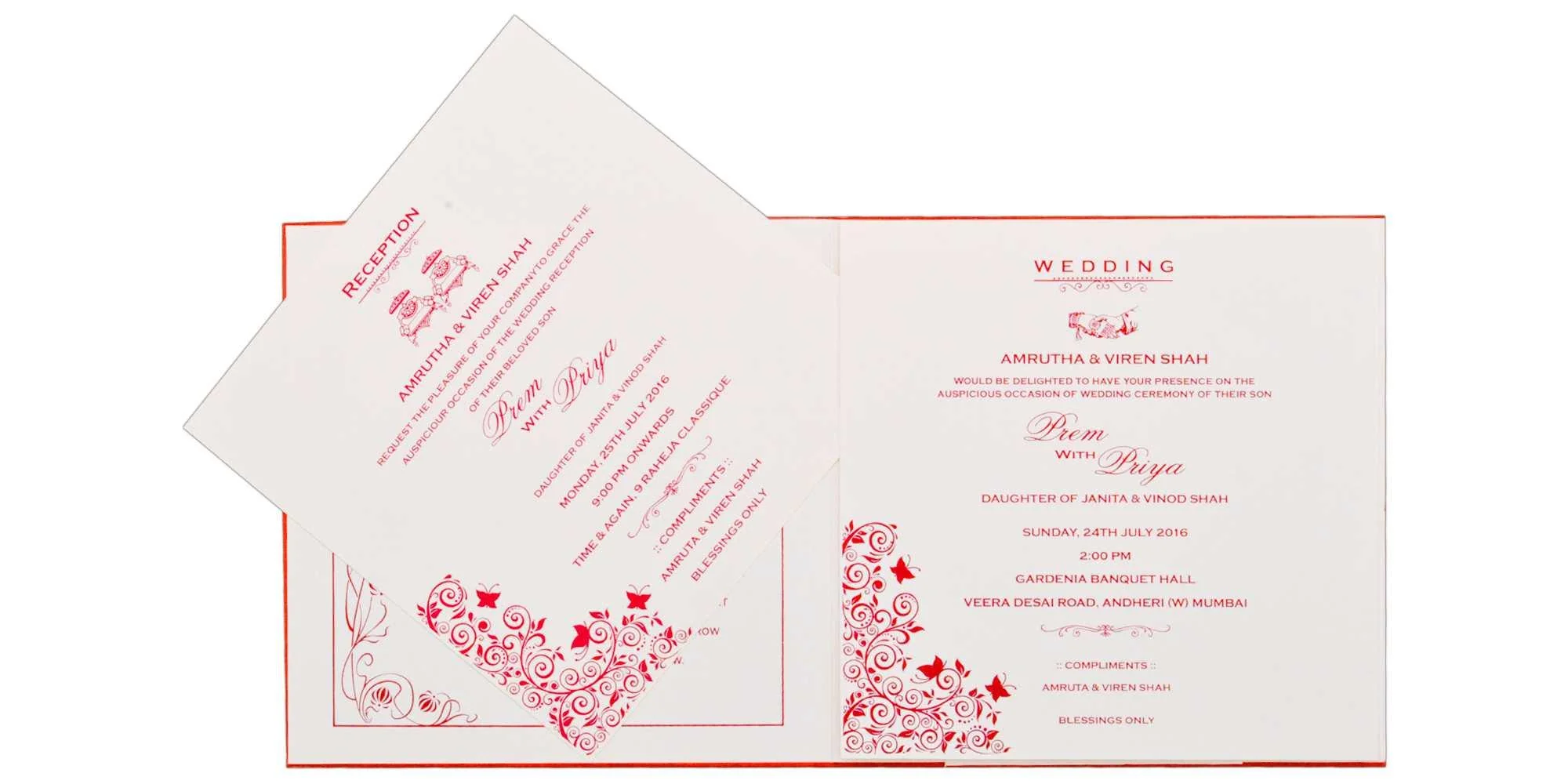 Red Invitation Card-KNK3700 - Image 5