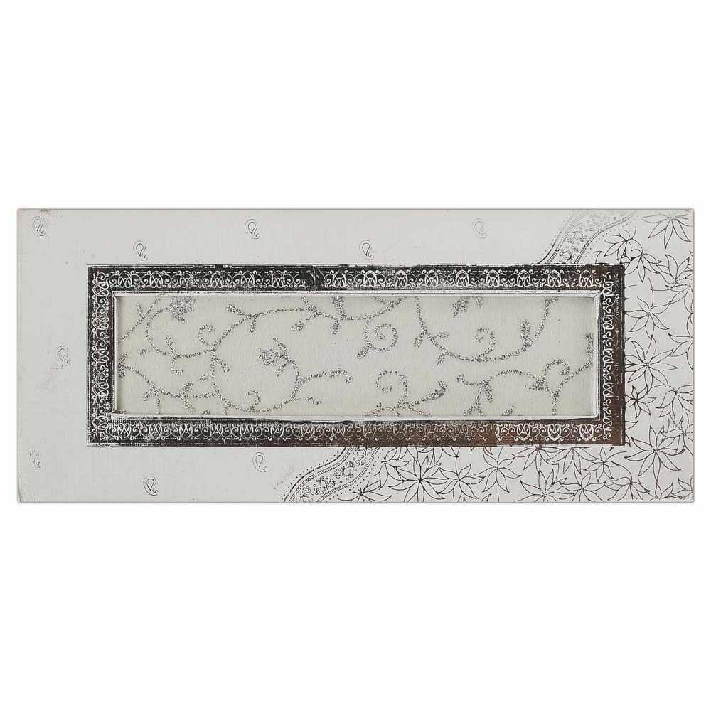 Invitation Card - Floral delight in white invitation Card-KNK3130 - Image 2