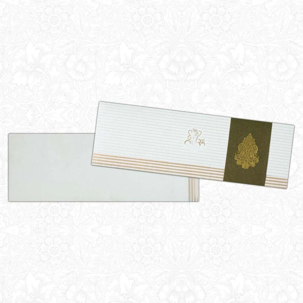 Invitation Card - Ganesha Cut-Out Designer Card-KNK1064