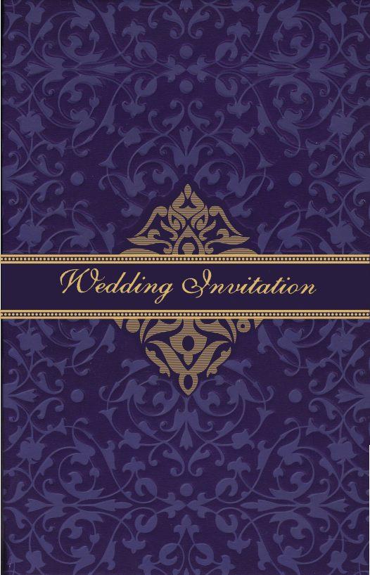 Blue Wedding Invitation Card-Knk1897 - Image 3
