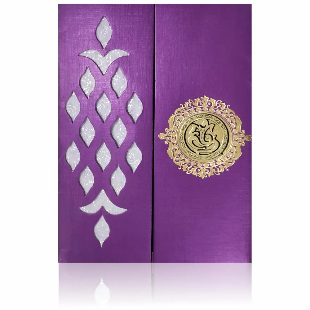 Violet Door Type Die Cut Invitation-KNCM27VM - Image 3