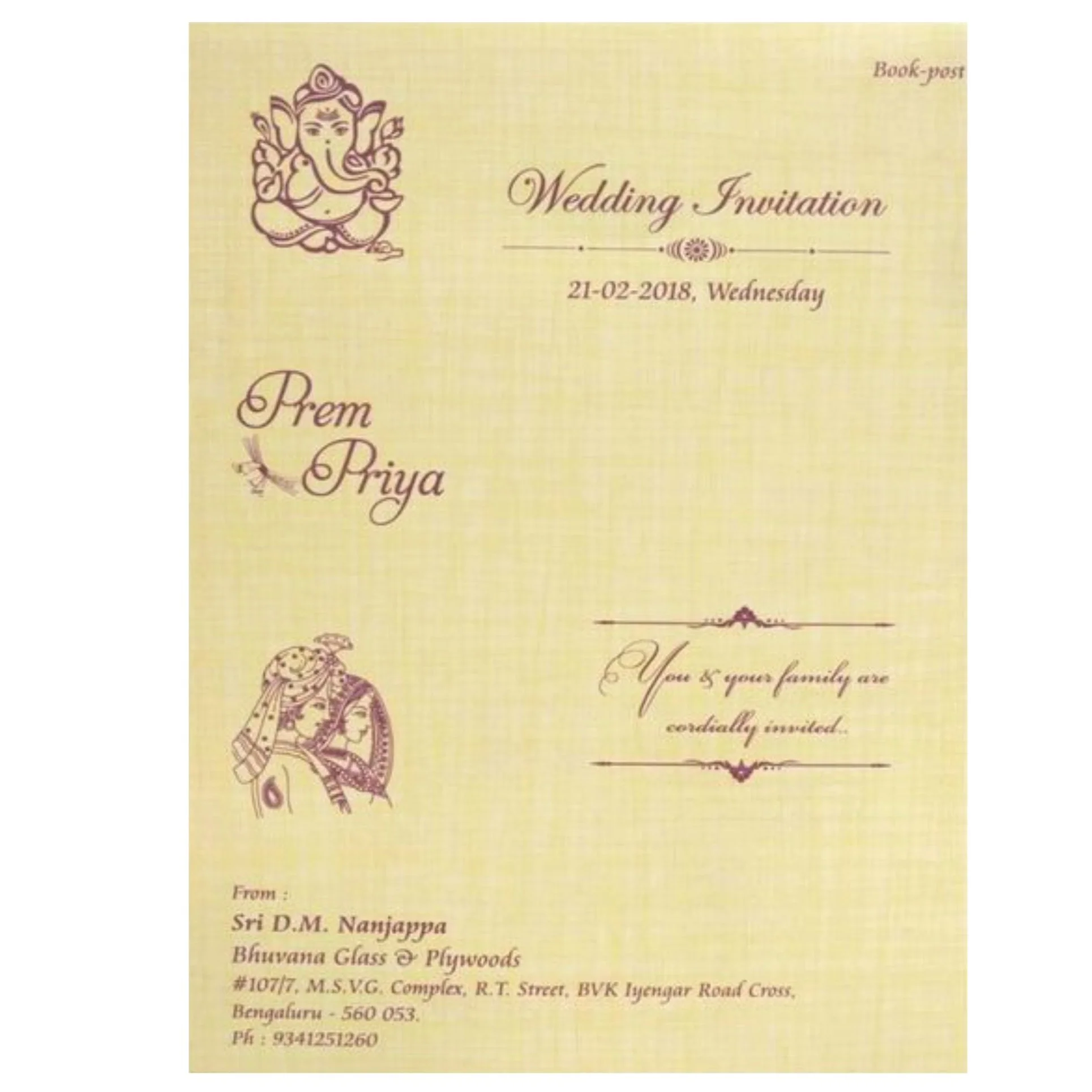 Invitation Card - KNCM804R - Image 4